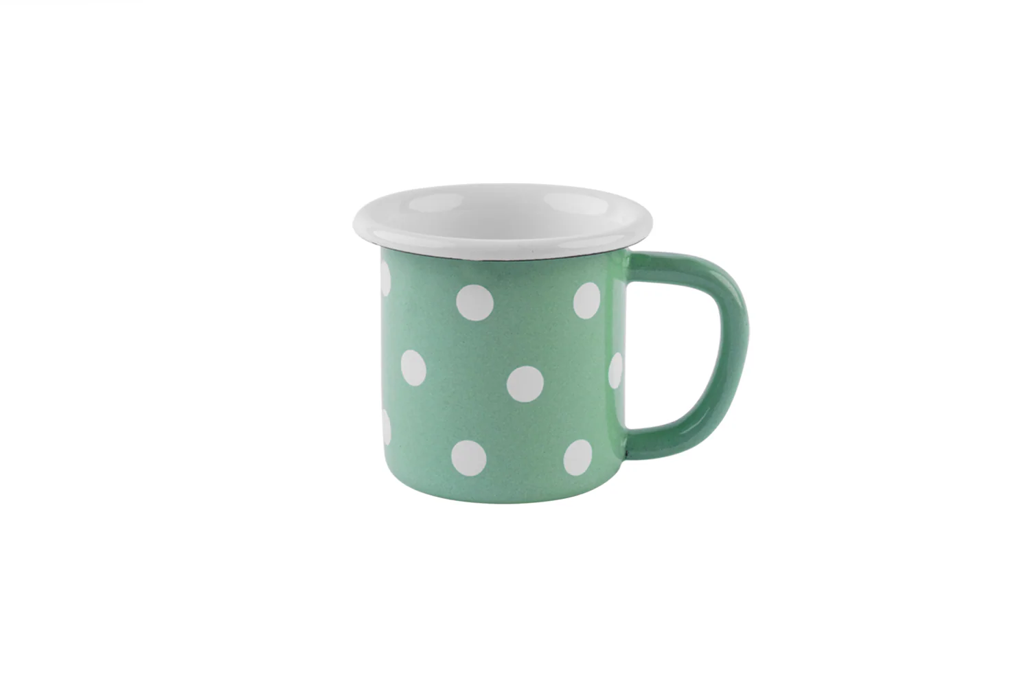Sallys Emaille Tasse - pastell klein gepunktet - Image 4